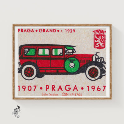 Long Red Car