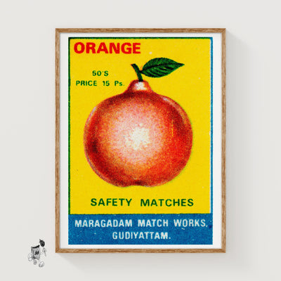 Orange with Leaf