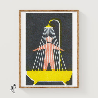 Vintage Shower Scene