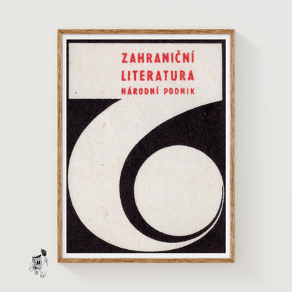 Number Six - vintage matchbox label print