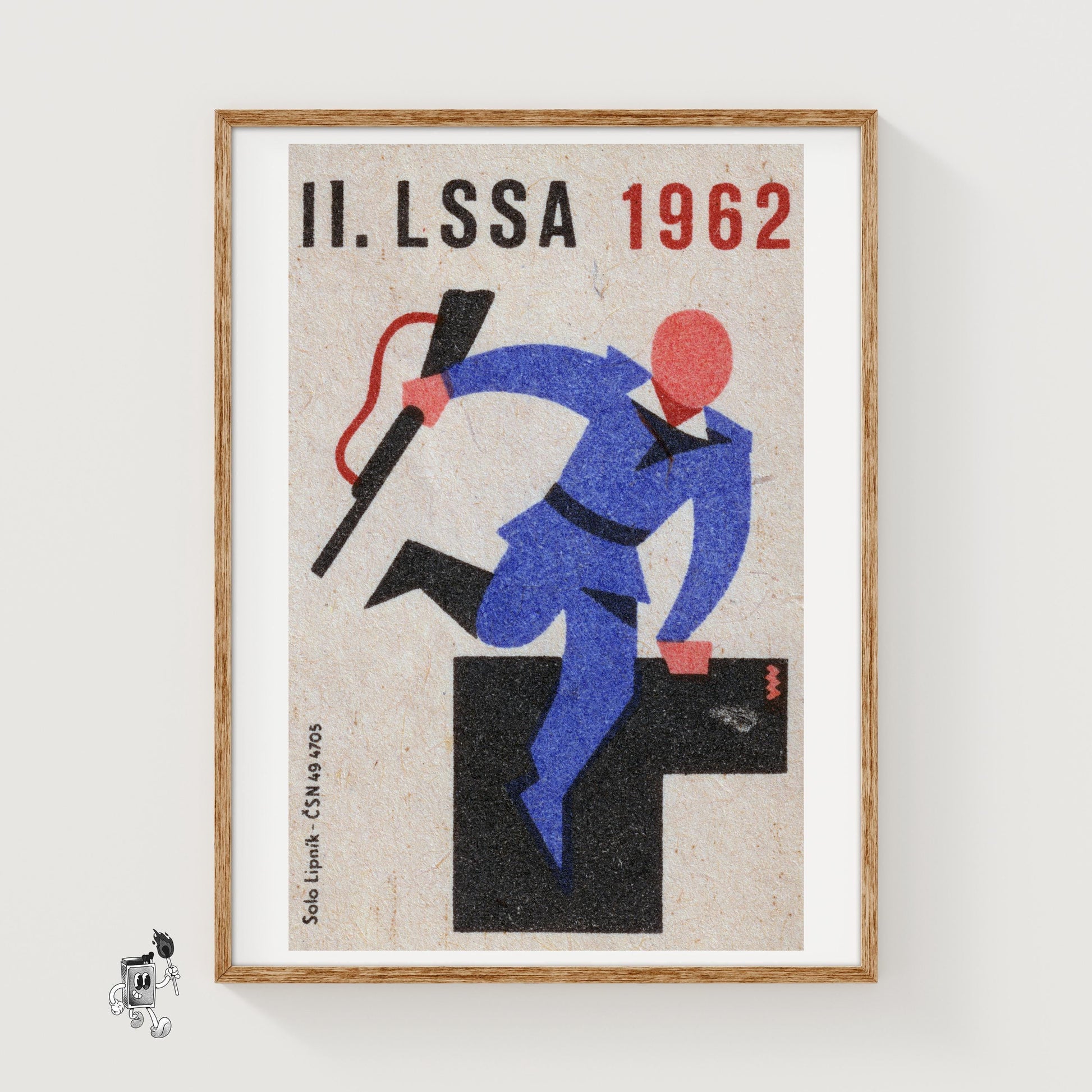 Sport Shooting Competitor - vintage matchbox label print