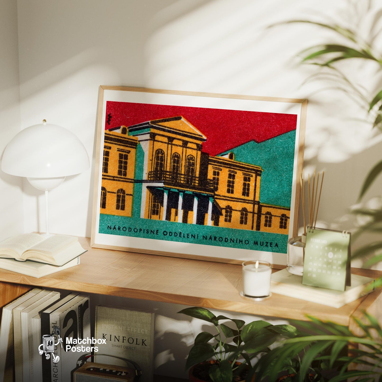 National Museum - vintage matchbox label print - office wall