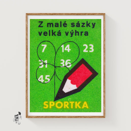 Big Win from Small Bet - vintage matchbox label print