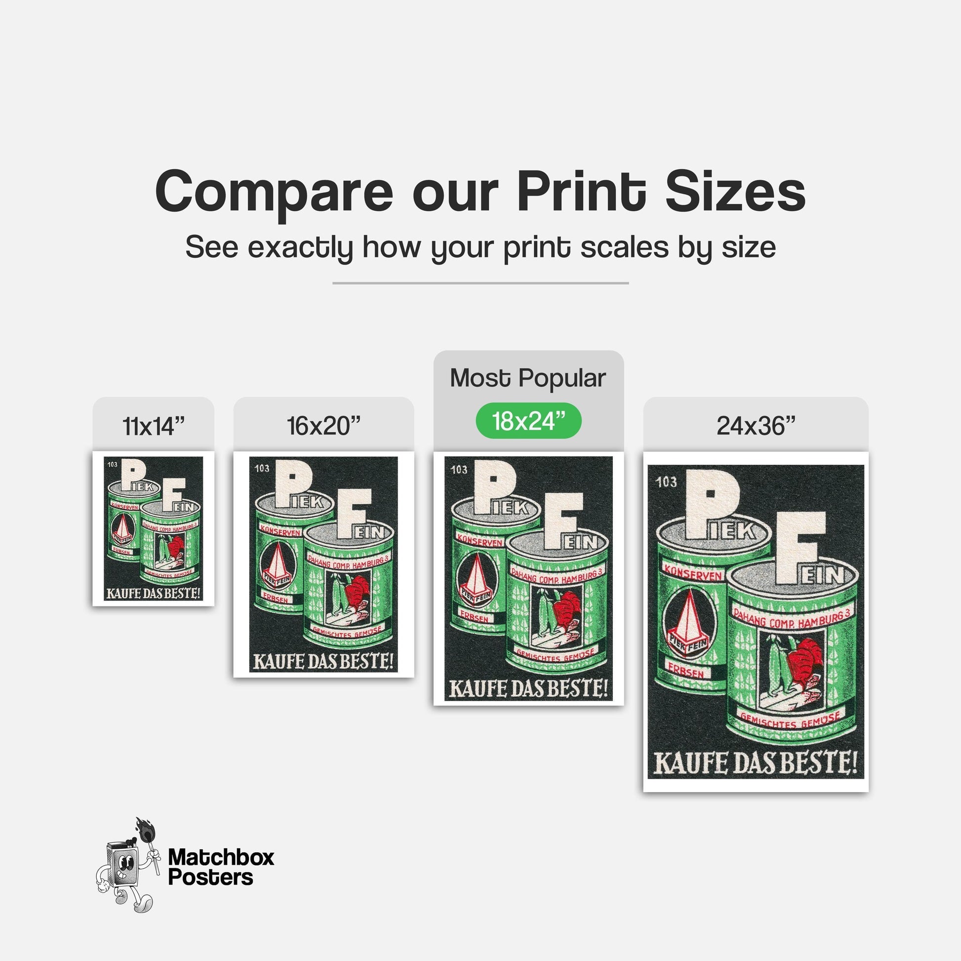 Vegetable Cans - vintage matchbox label print - gallery wall preview