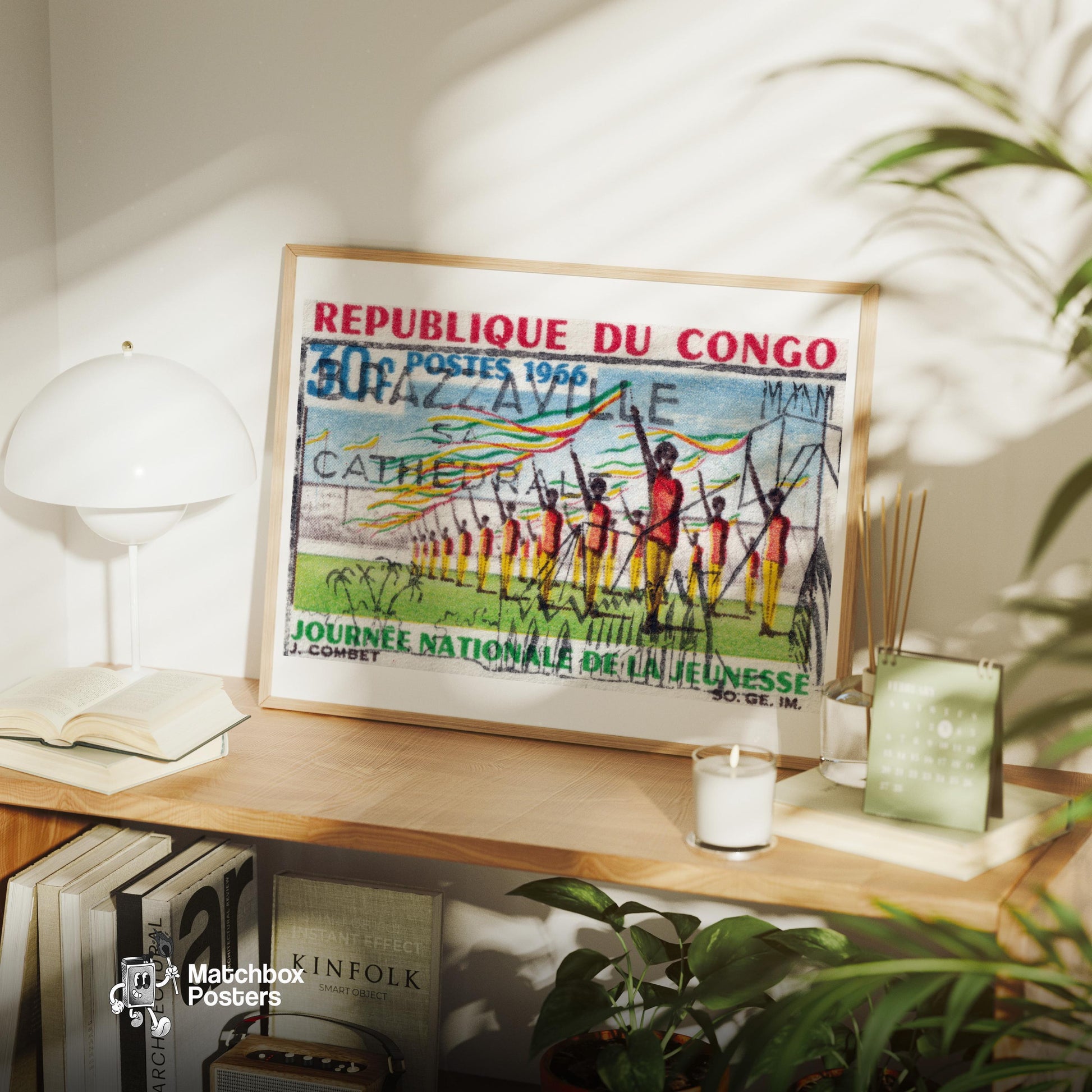 National Parade - vintage matchbox label print - office wall