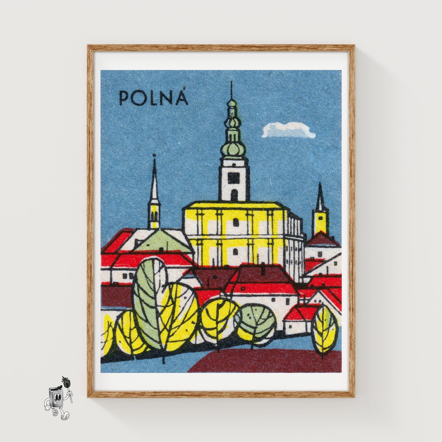Church - vintage matchbox label print