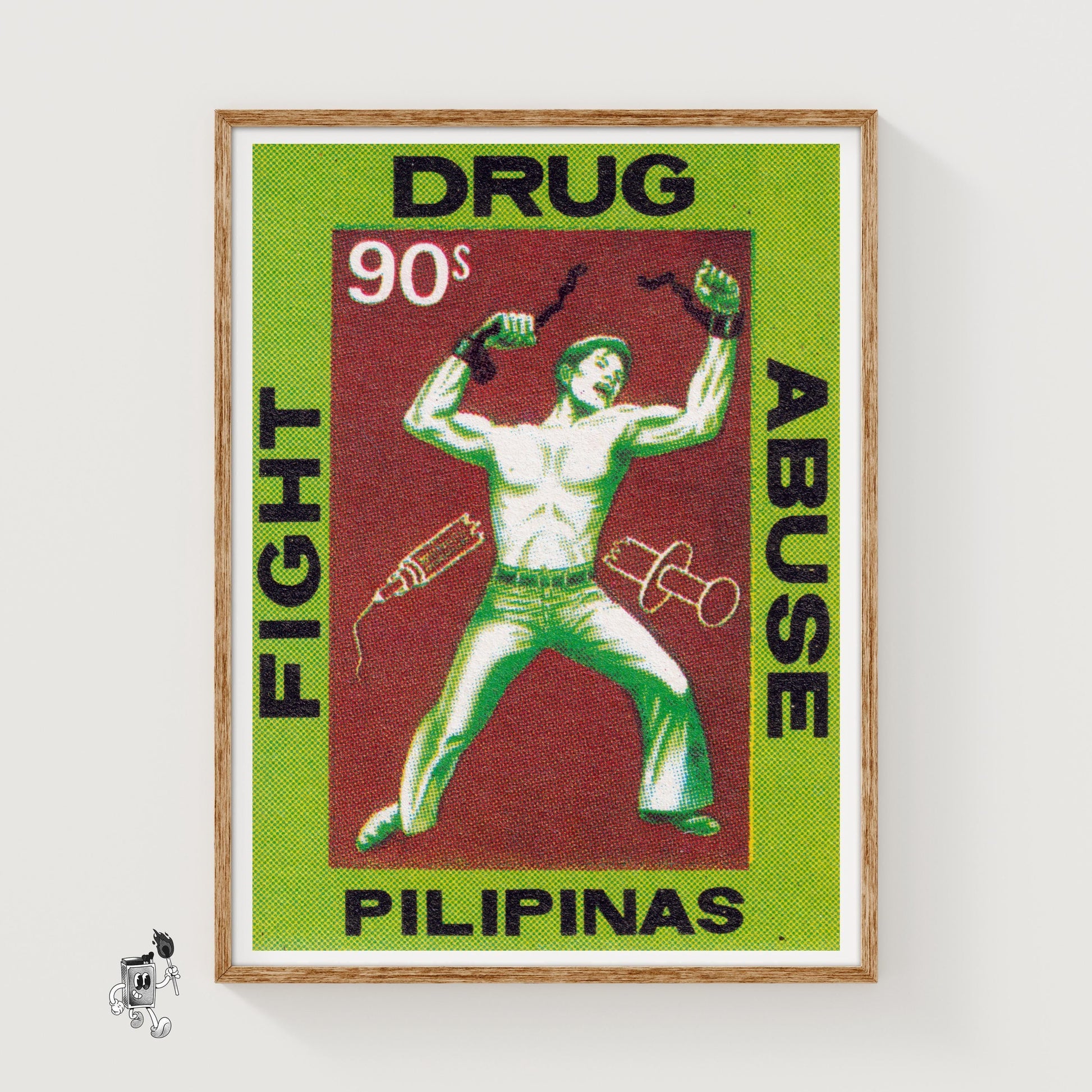 Filipino - vintage matchbox label print