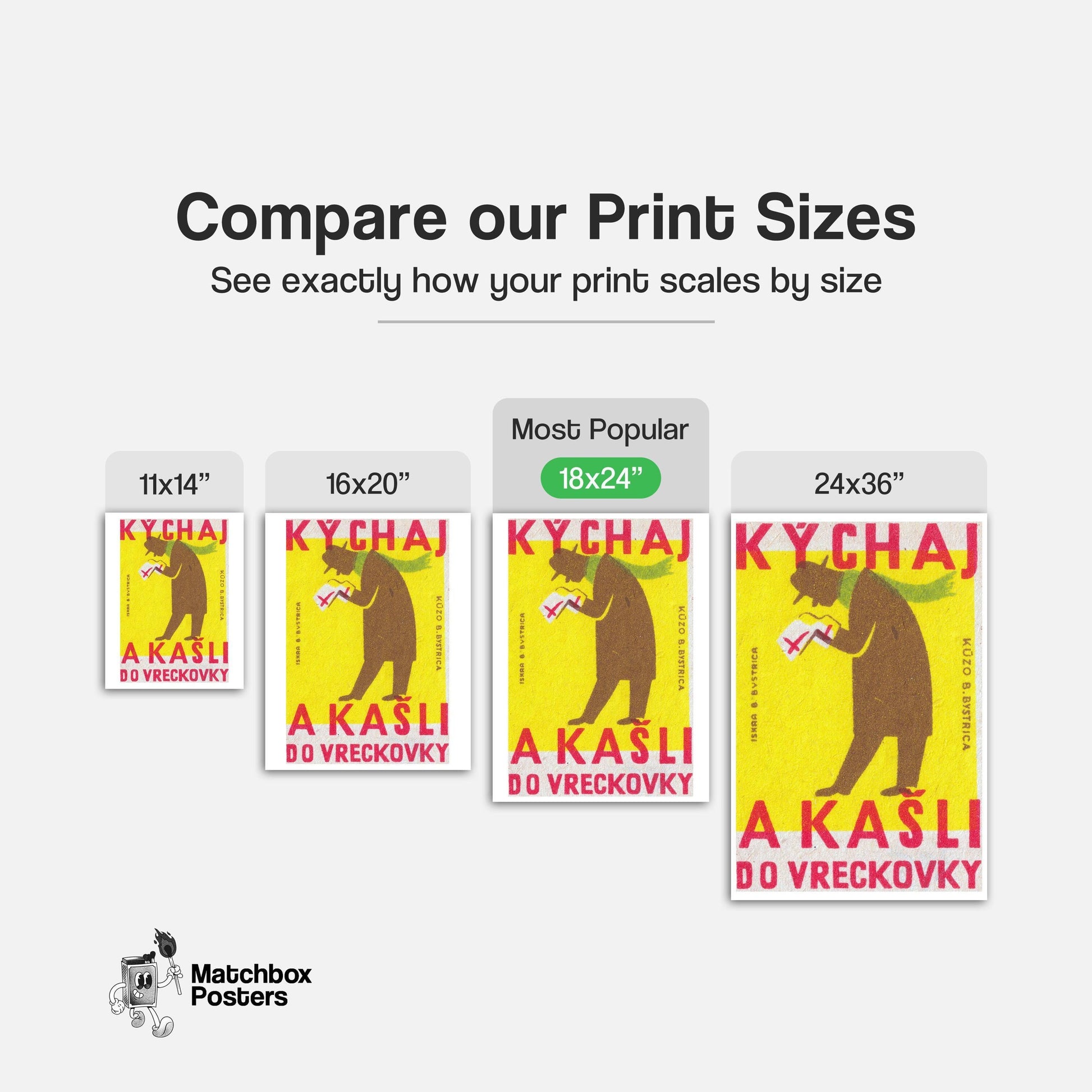 Silhouette Of A Person - vintage matchbox label print - gallery wall preview
