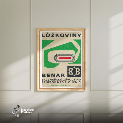 Bedding Advertizement - vintage matchbox label print - bedroom mockup