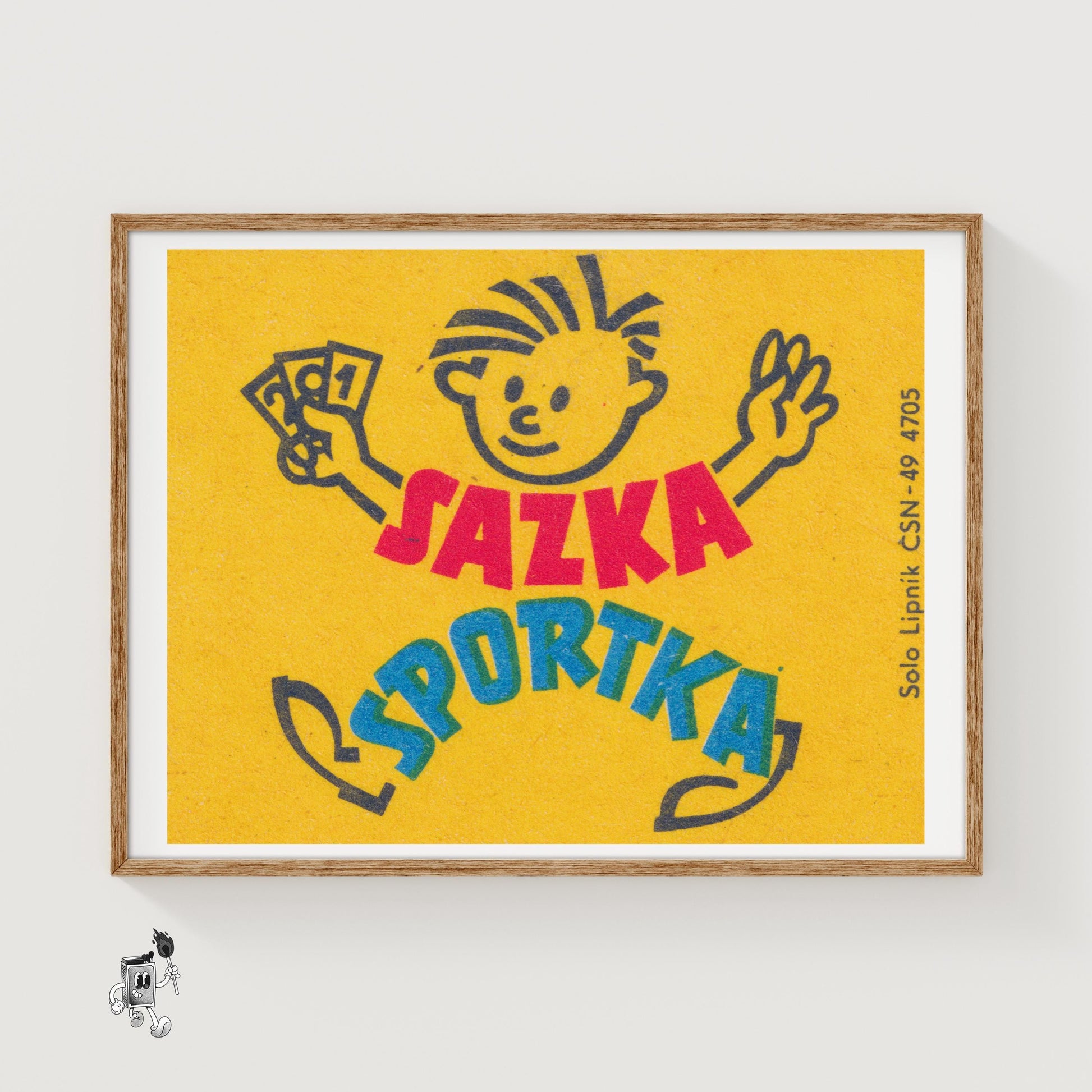 Sports Betting - vintage matchbox label print