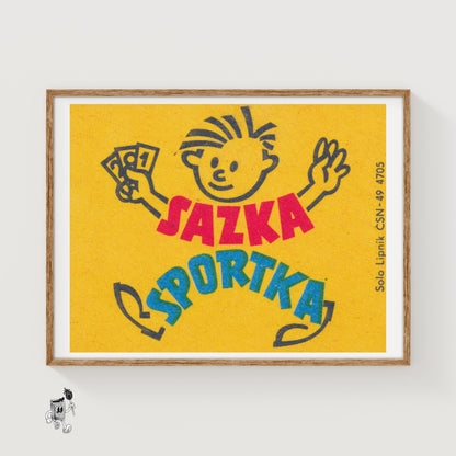 Sports Betting - vintage matchbox label print
