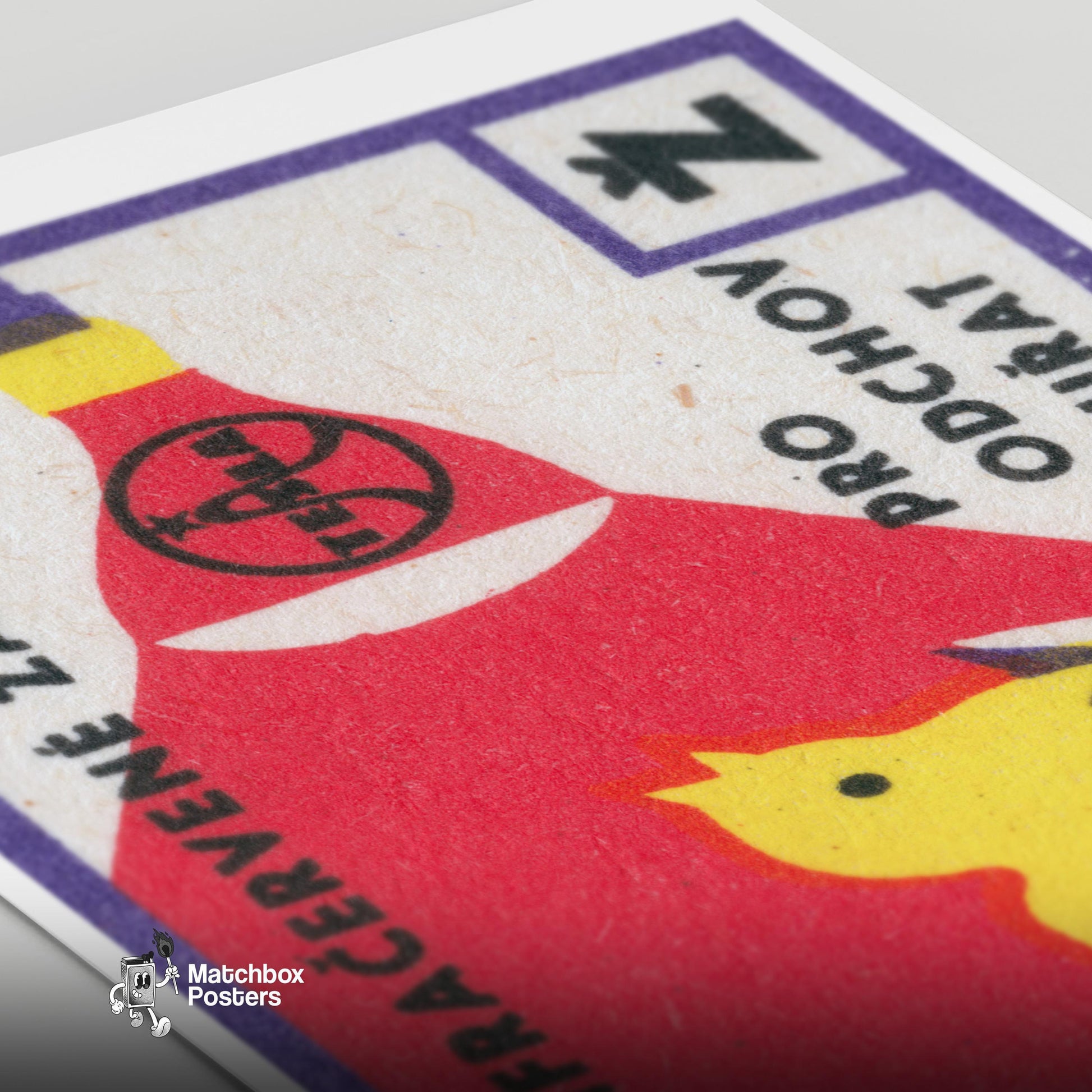Hatching Chicks - vintage matchbox label print - close-up detail