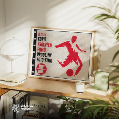 Camera Film Store - vintage matchbox label print - office wall