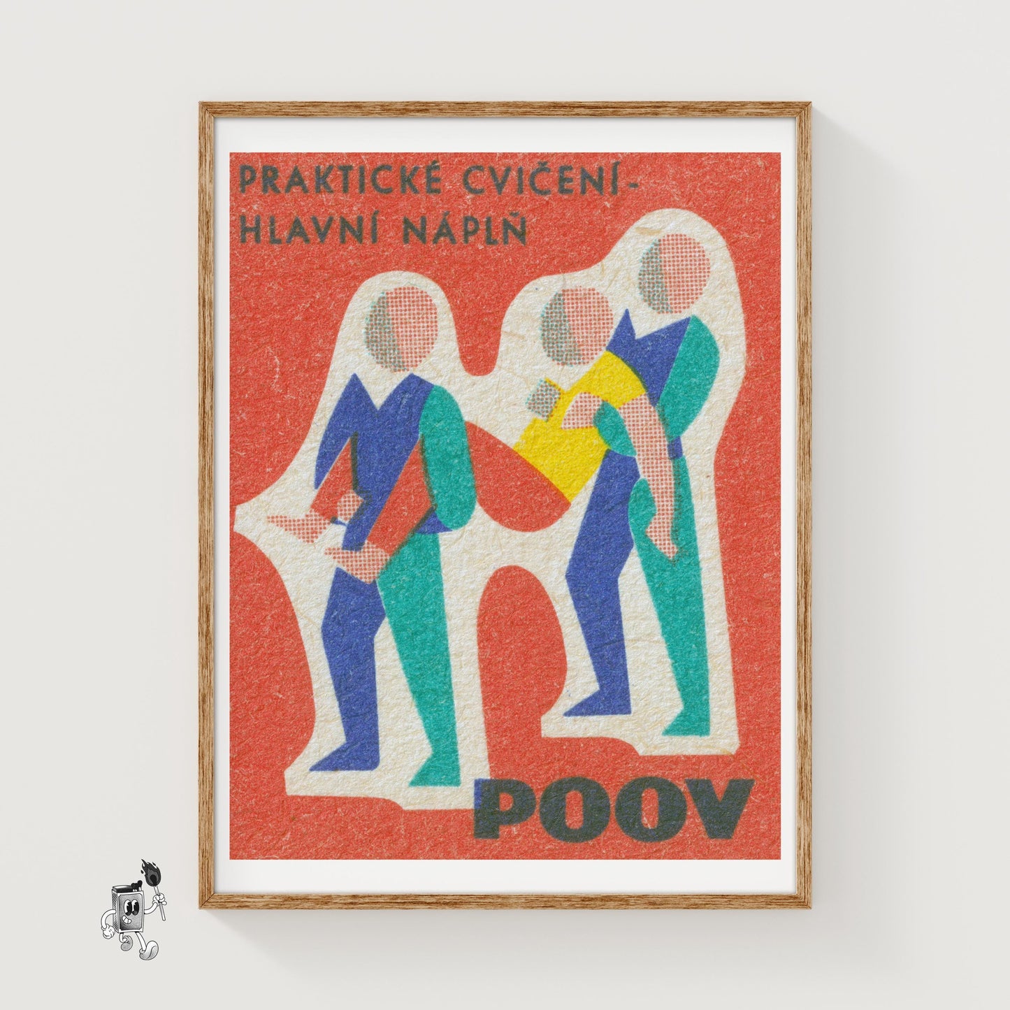 Medical Assistance - vintage matchbox label print