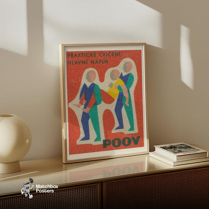 Medical Assistance - vintage matchbox label print - size comparison