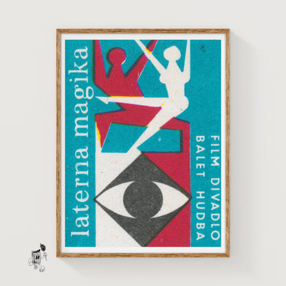Film and Ballet - vintage matchbox label print