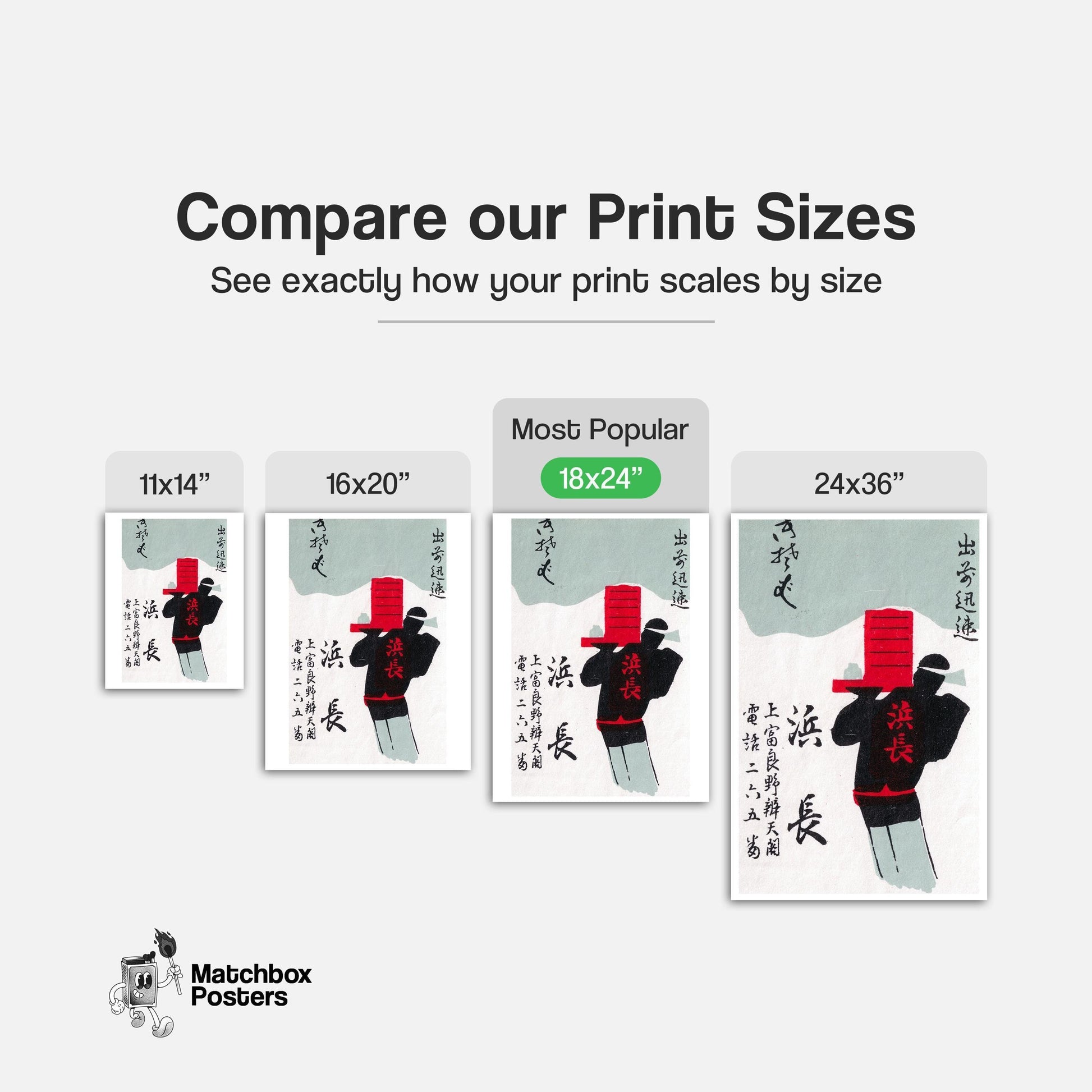 Silhouette Of A Person Carrying A Red Box - vintage matchbox label print - gallery wall preview