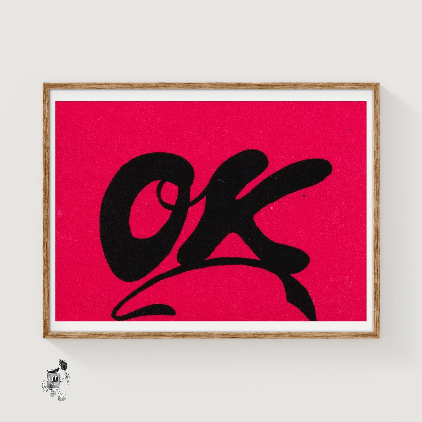 OK - Matchbox Print - vintage matchbox label print