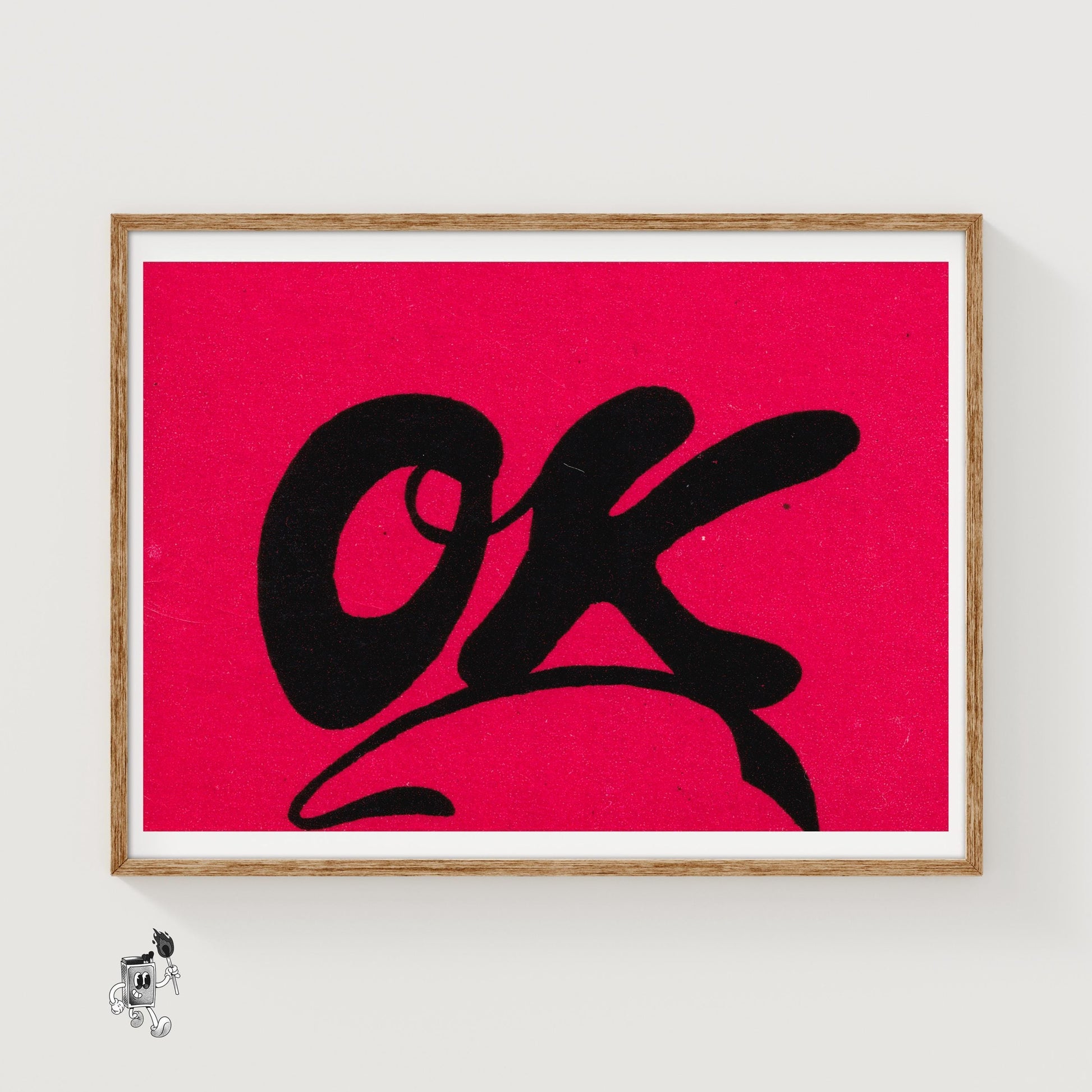 OK - Matchbox Print - vintage matchbox label print