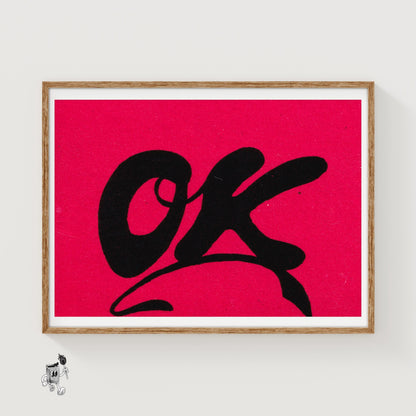 OK - Matchbox Print - vintage matchbox label print