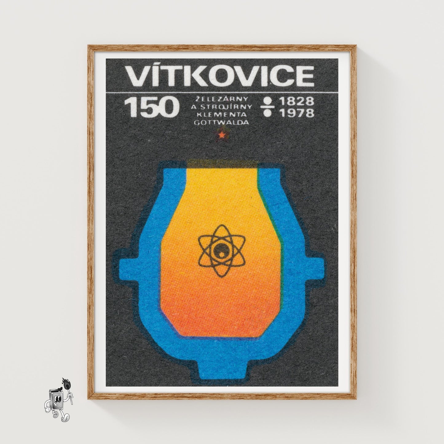 Metal Sciences - vintage matchbox label print