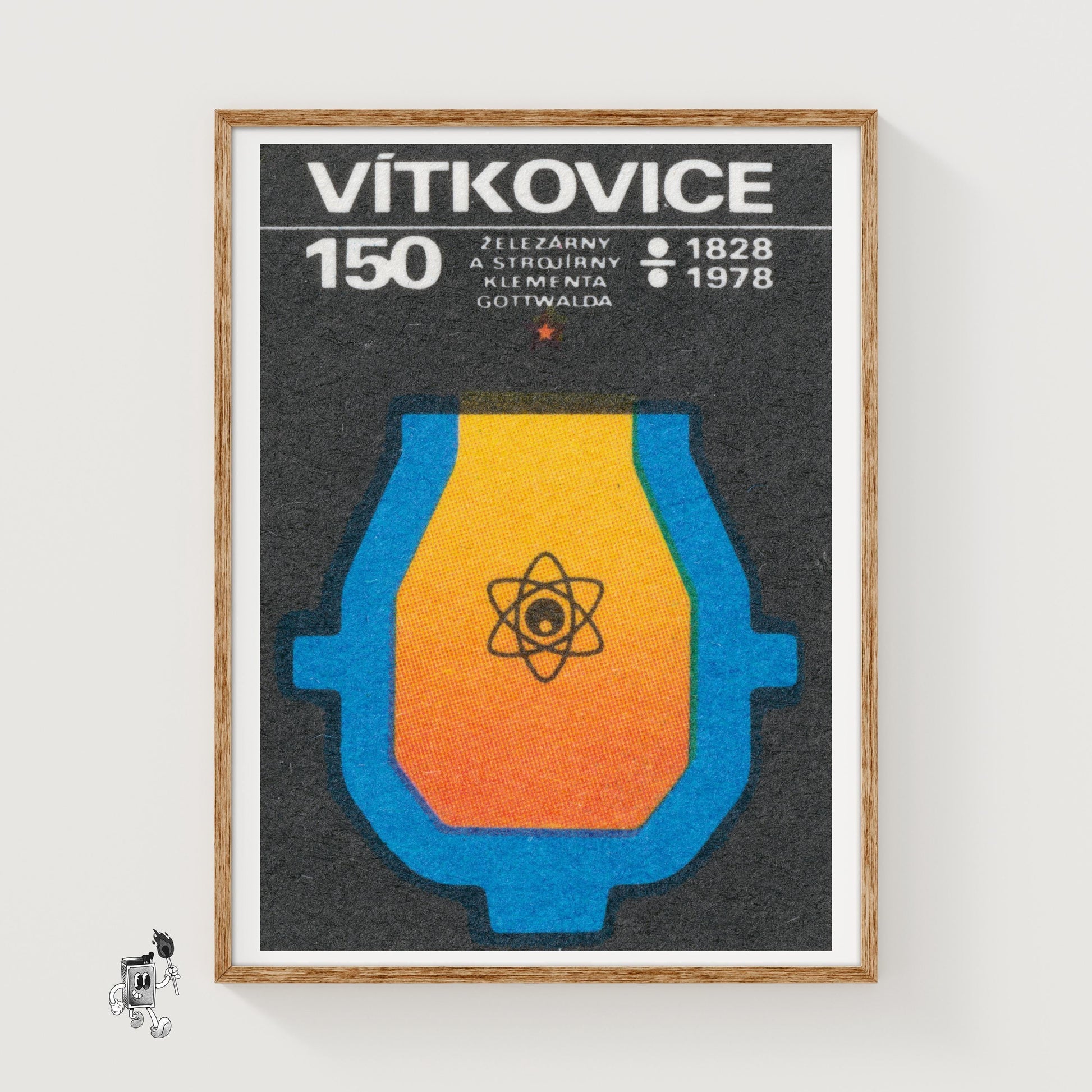 Metal Sciences - vintage matchbox label print