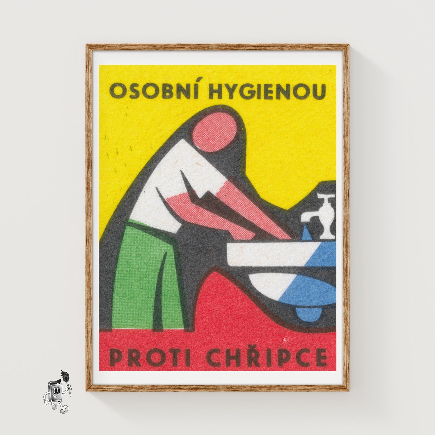 Personal Hygiene - vintage matchbox label print