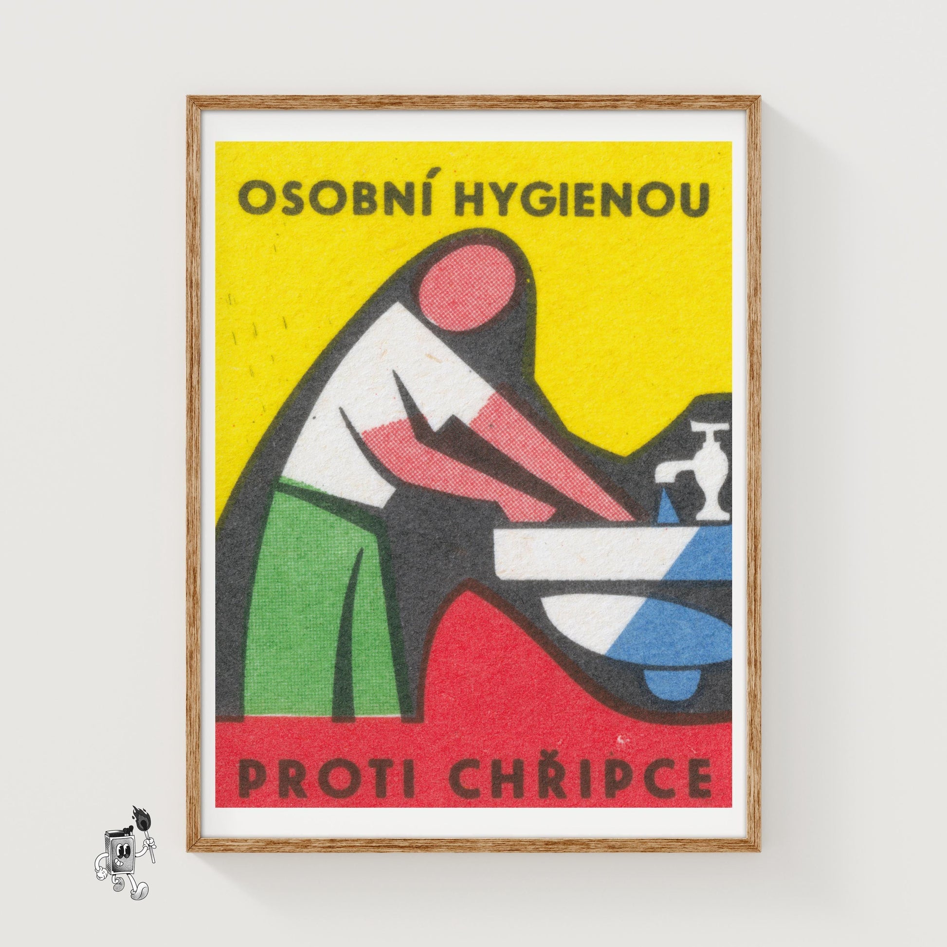 Personal Hygiene - vintage matchbox label print