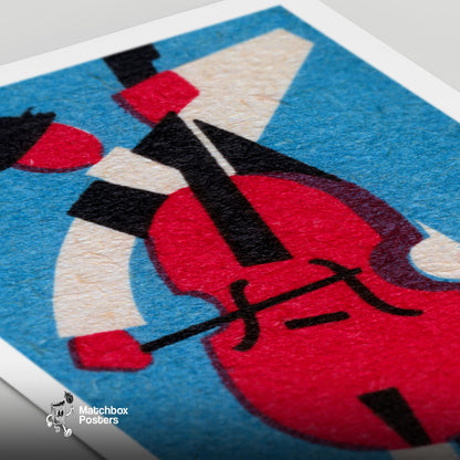 Matchbox Label Print: Vintage - vintage matchbox label print - close-up detail