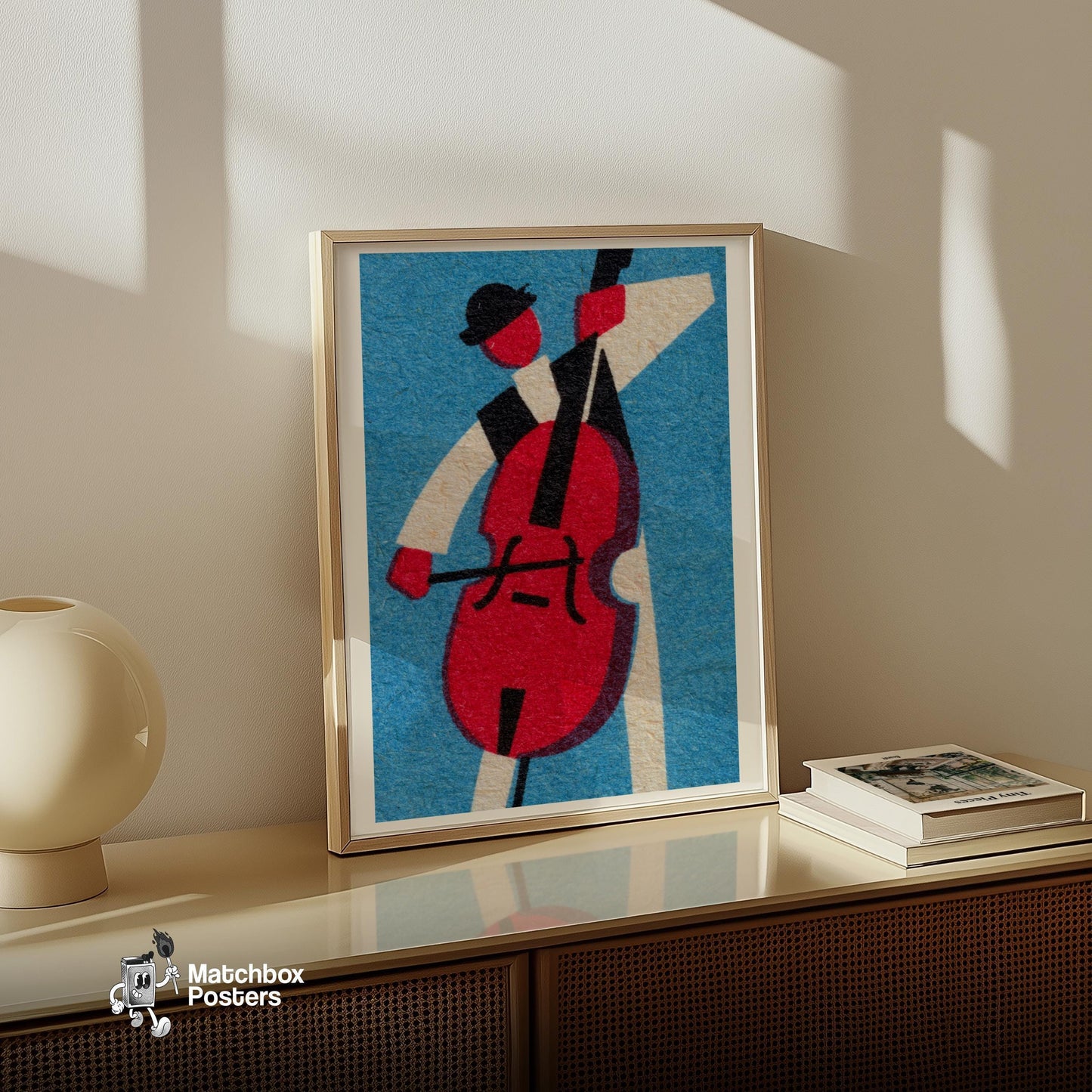 Matchbox Label Print: Vintage - vintage matchbox label print - office wall