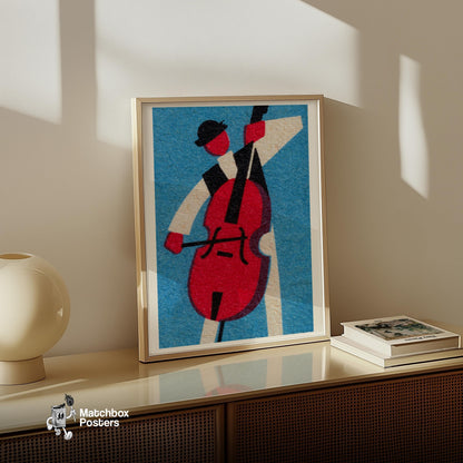 Matchbox Label Print: Vintage - vintage matchbox label print - office wall