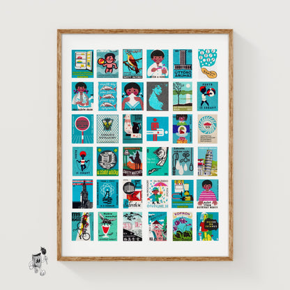 Collection Of Vintages - vintage matchbox label print