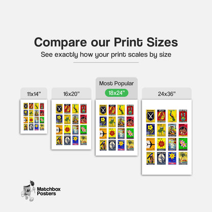 Hindis Grid - vintage matchbox label print - office wall