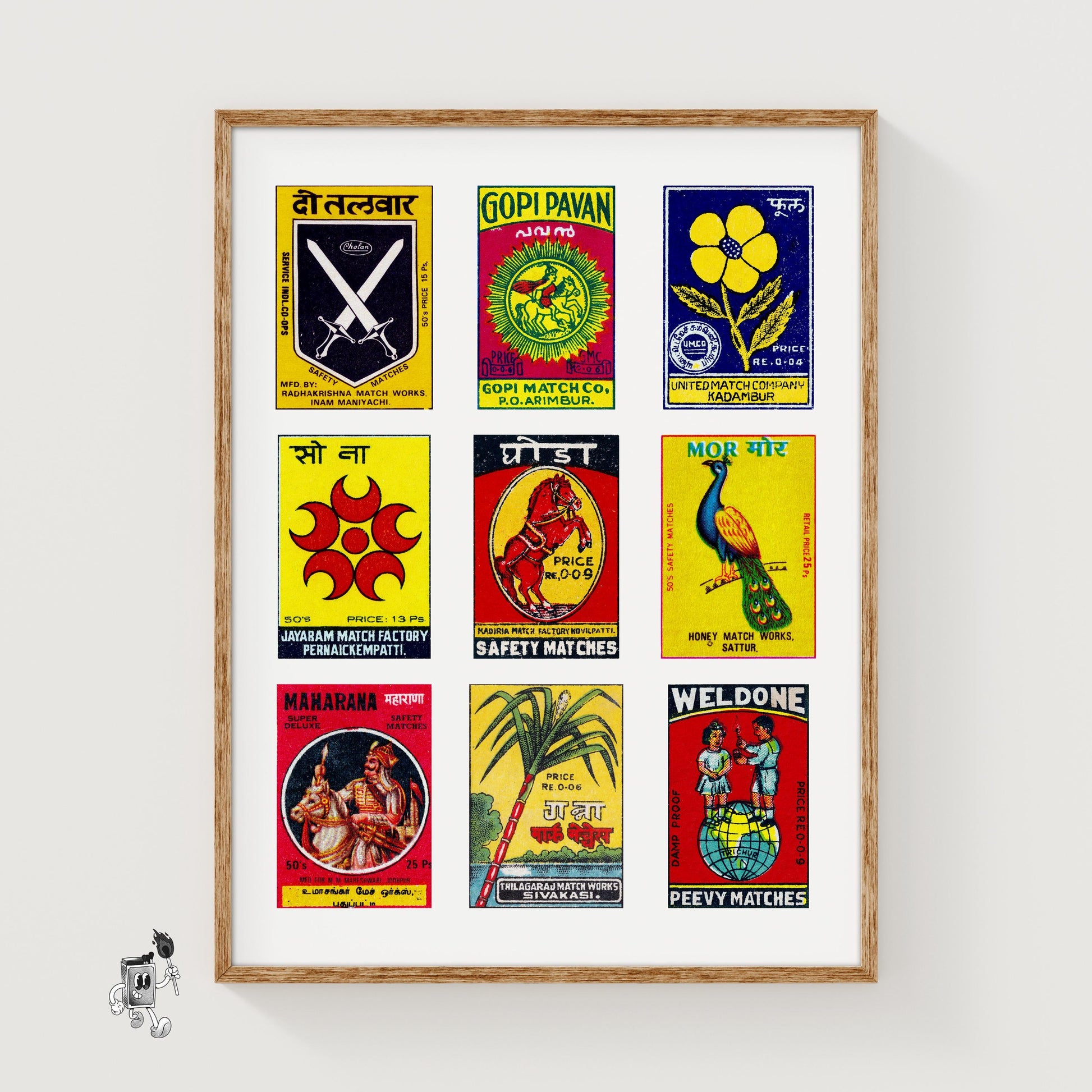 Collection Of Vintages - vintage matchbox label print