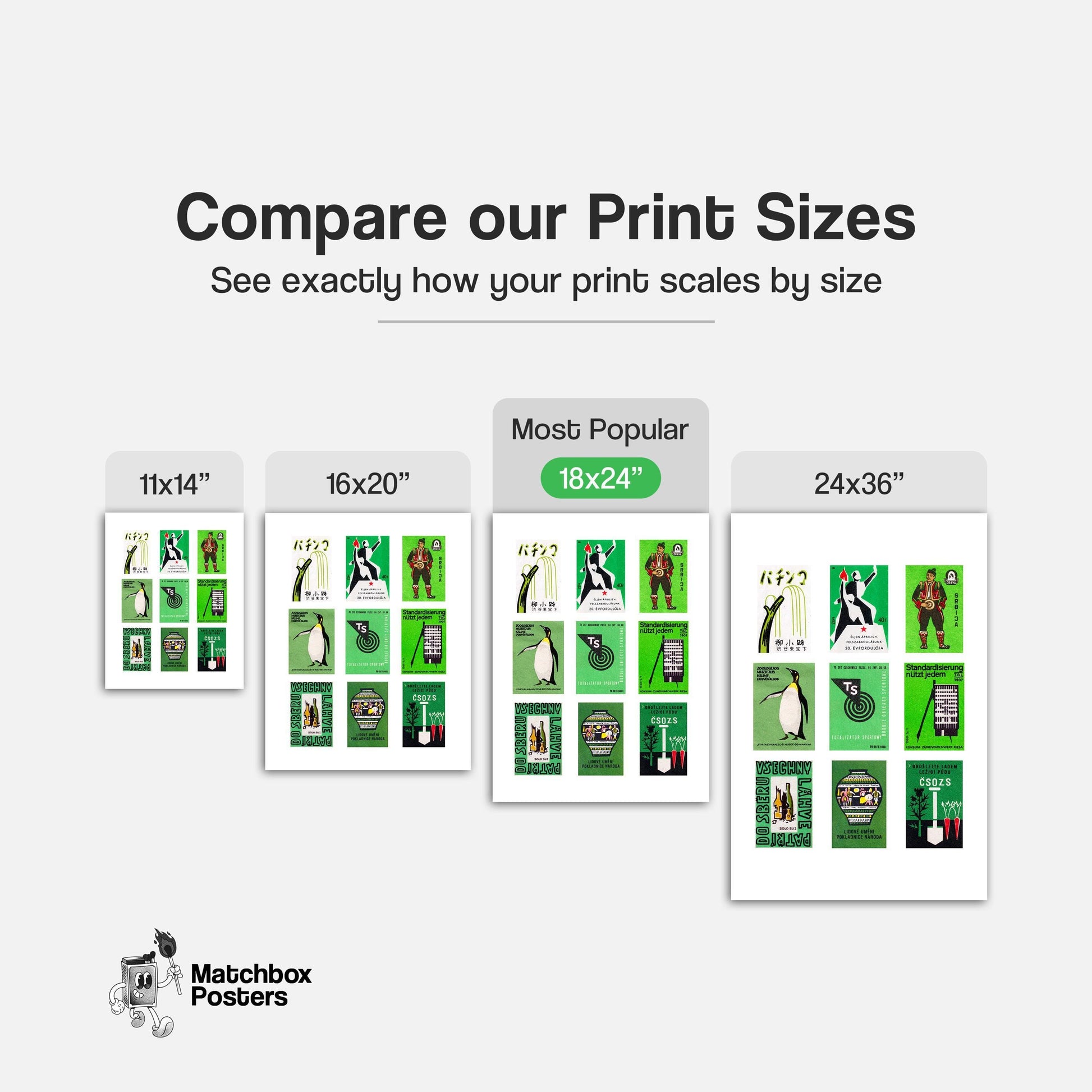 Green and Blacks Grid Print - vintage matchbox label print - office wall