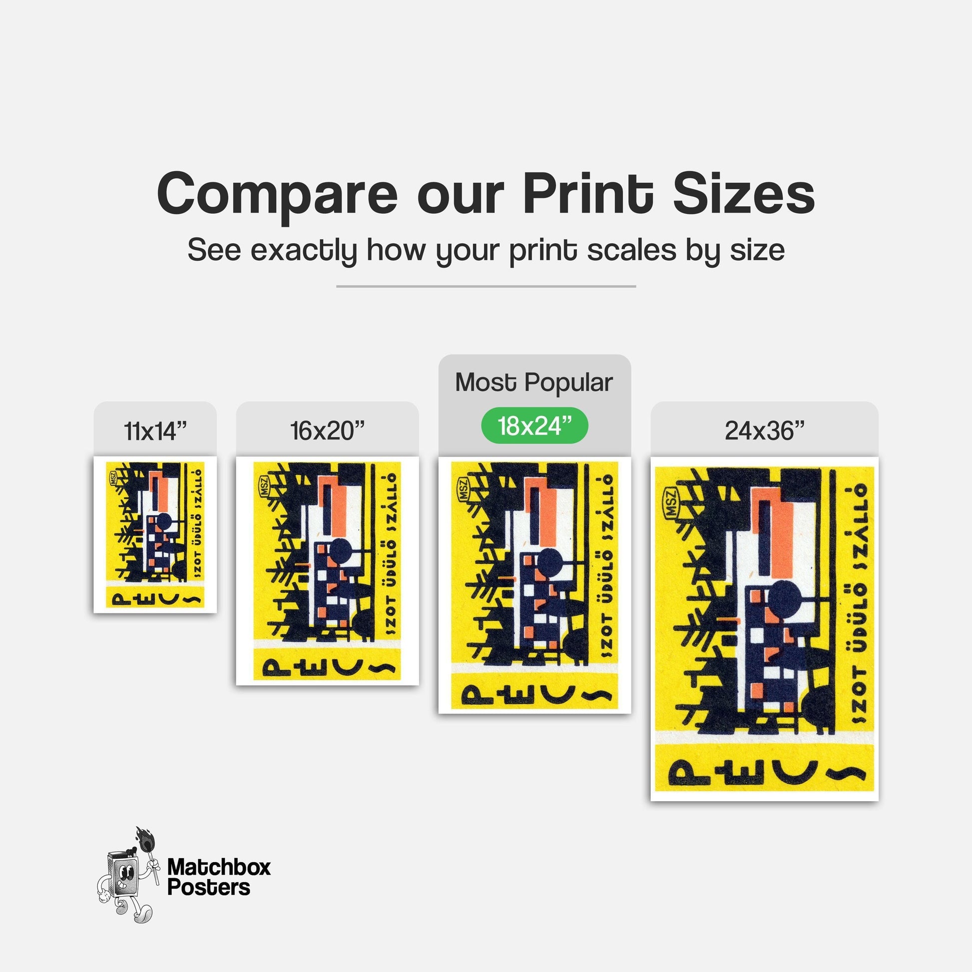 Holiday Hostel - vintage matchbox label print - gallery wall preview