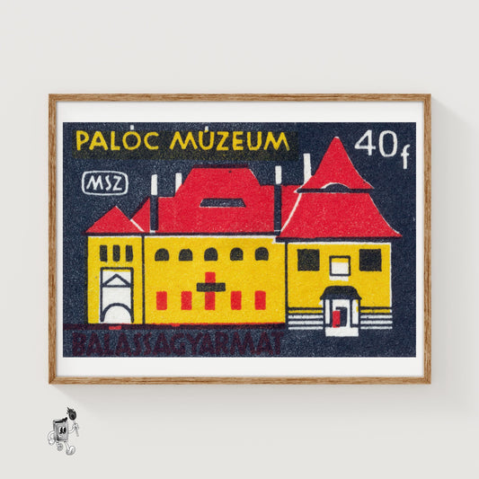 Paloc Museum - vintage matchbox label print