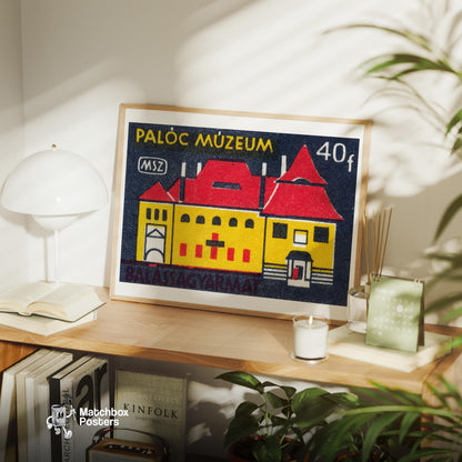 Paloc Museum - vintage matchbox label print - office wall