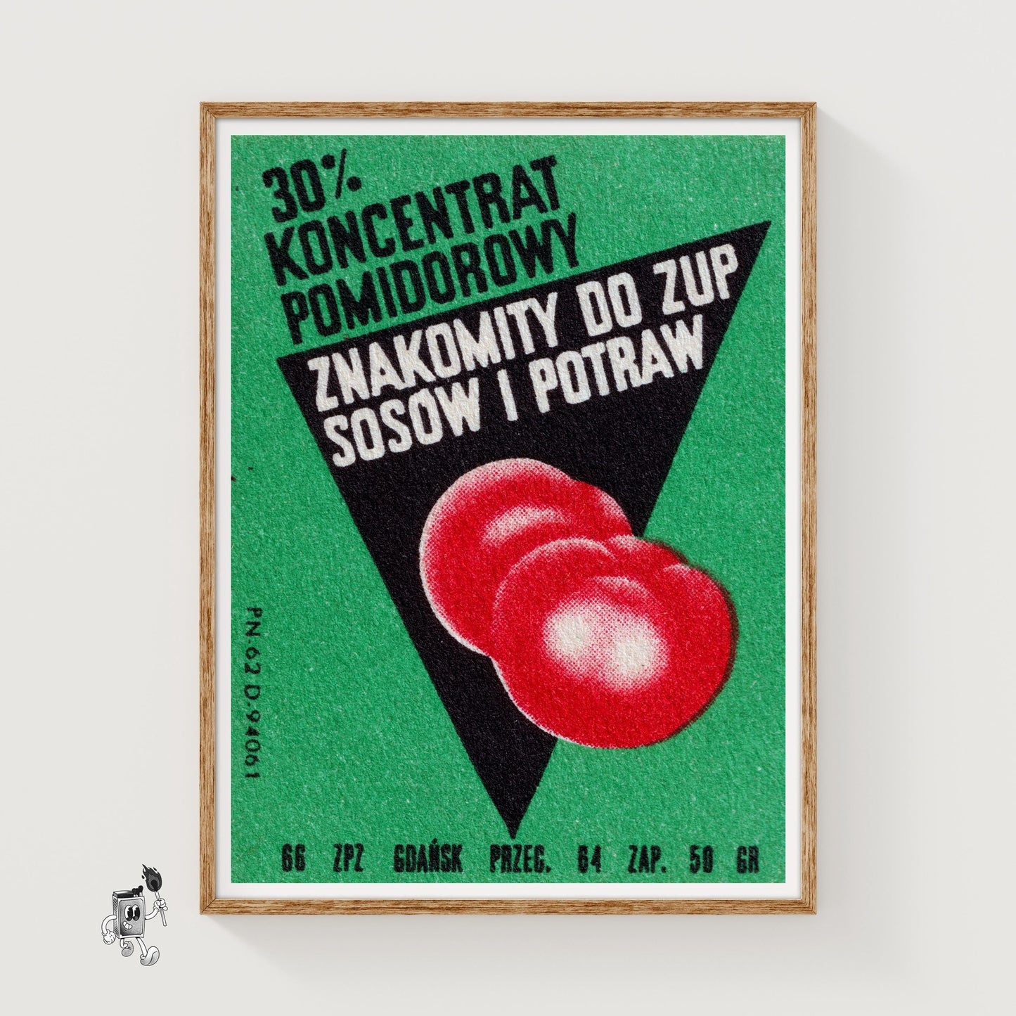 Sliced Tomatoes - vintage matchbox label print