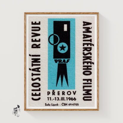 Film Camera - vintage matchbox label print