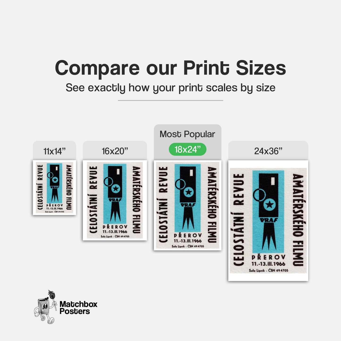 Film Camera - vintage matchbox label print - gallery wall preview