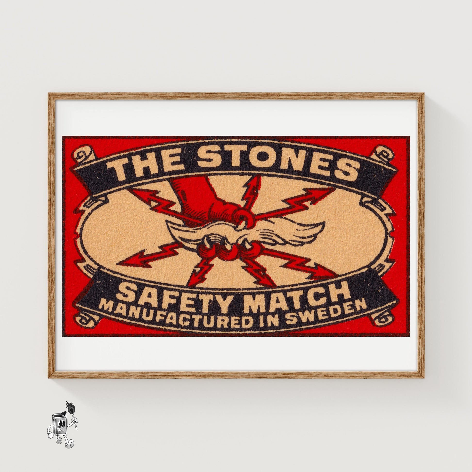 Eagle Claw - vintage matchbox label print