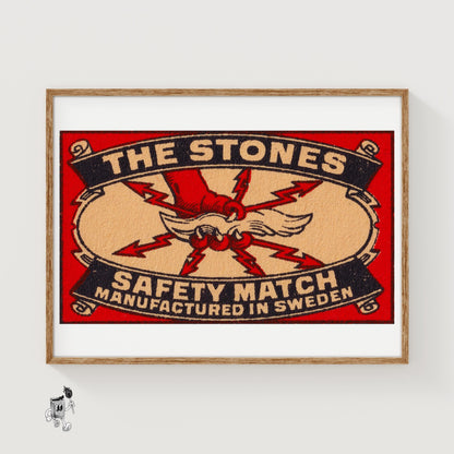 Eagle Claw - vintage matchbox label print