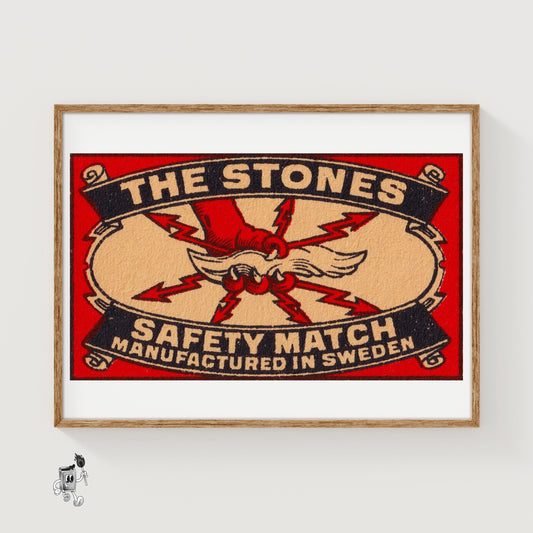 Eagle Claw - vintage matchbox label print