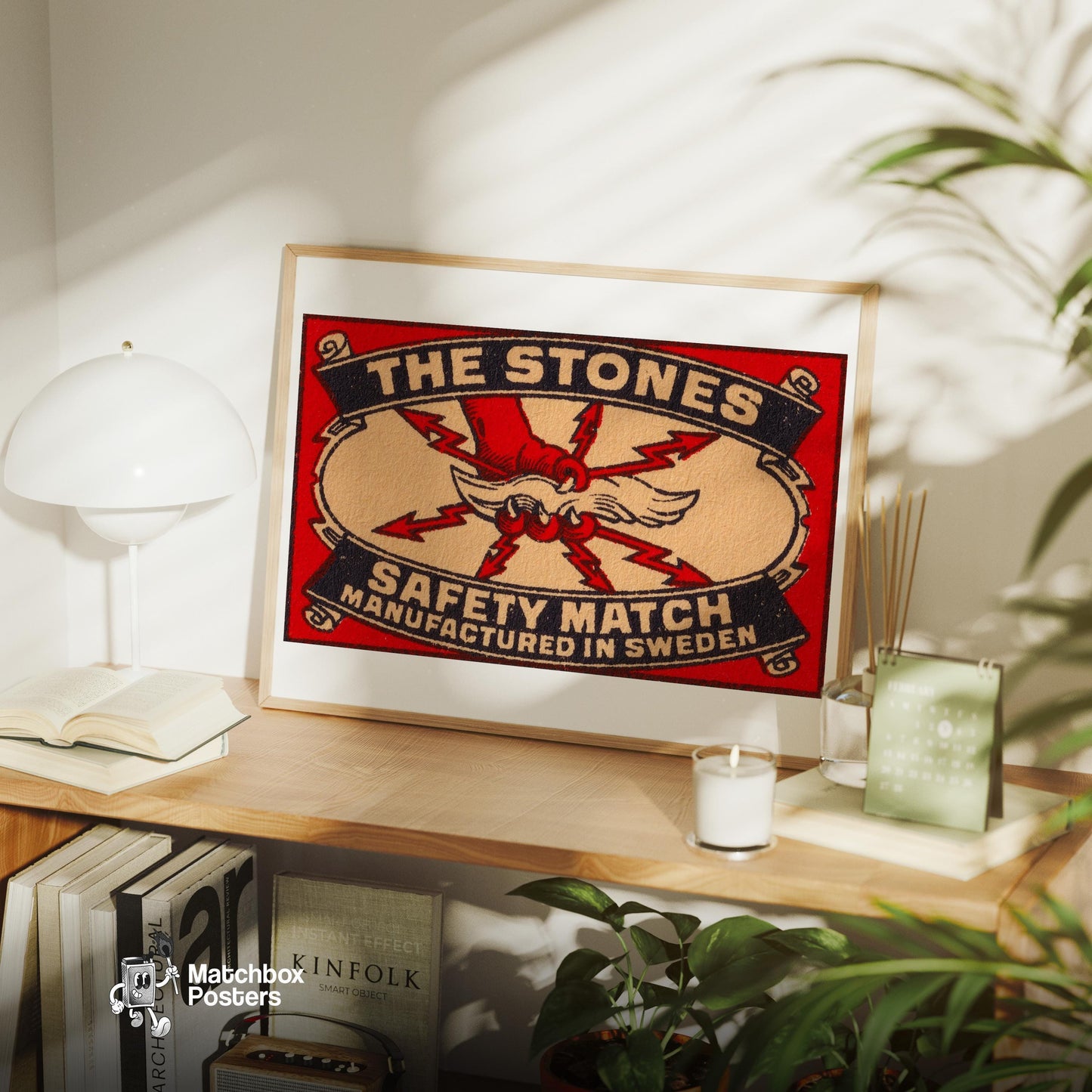 Eagle Claw - vintage matchbox label print - office wall