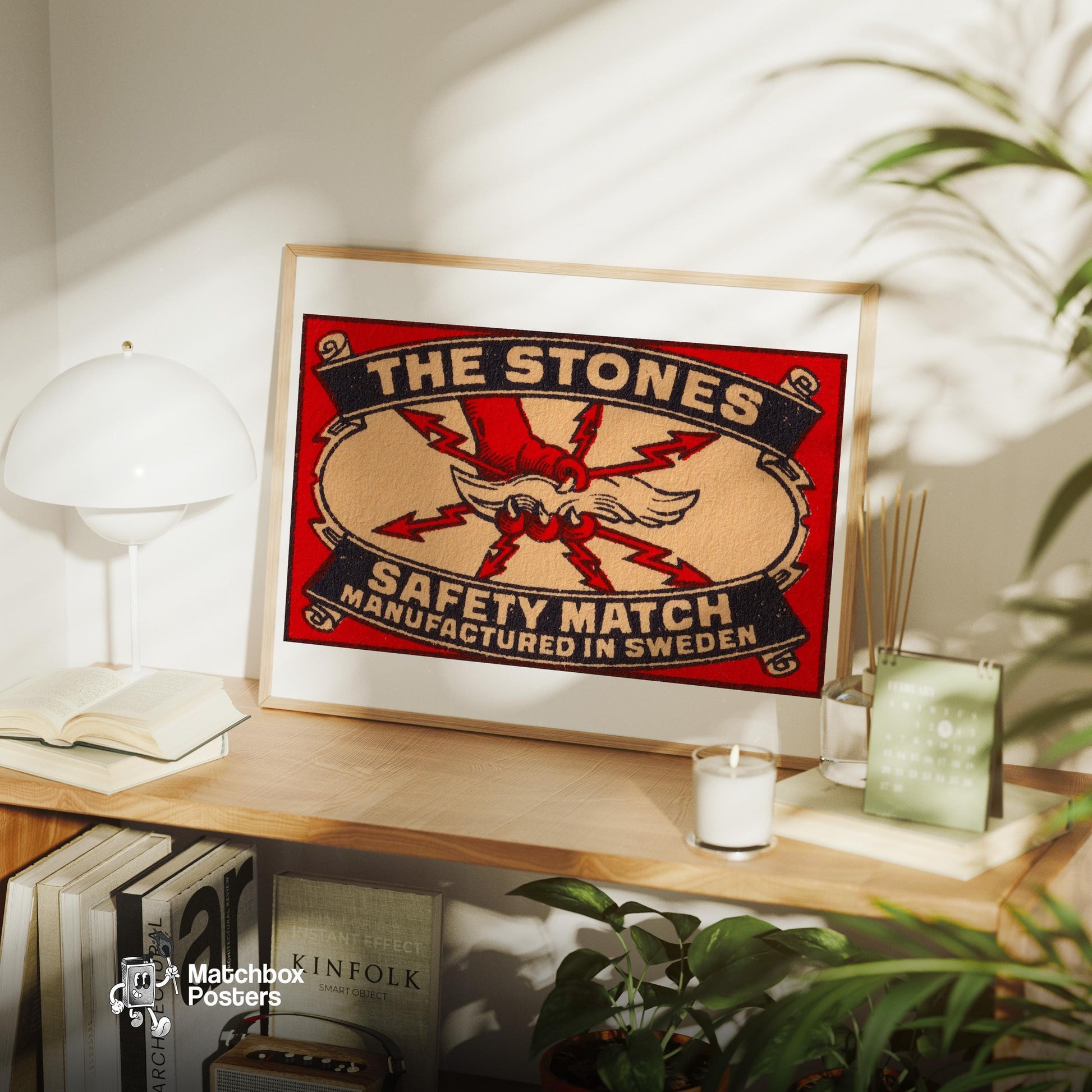 Eagle Claw - vintage matchbox label print - office wall