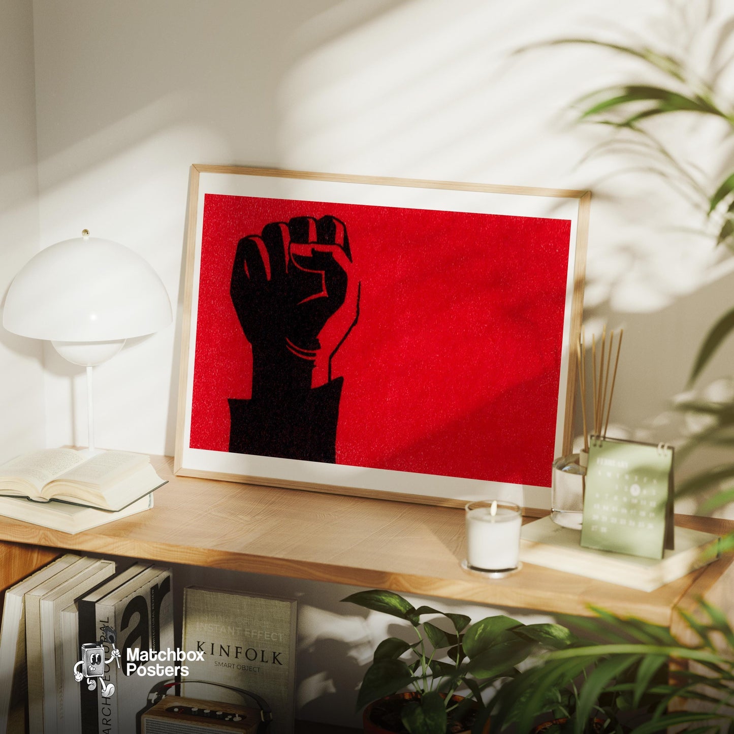 Revolution Wall Art - vintage matchbox label print - office wall