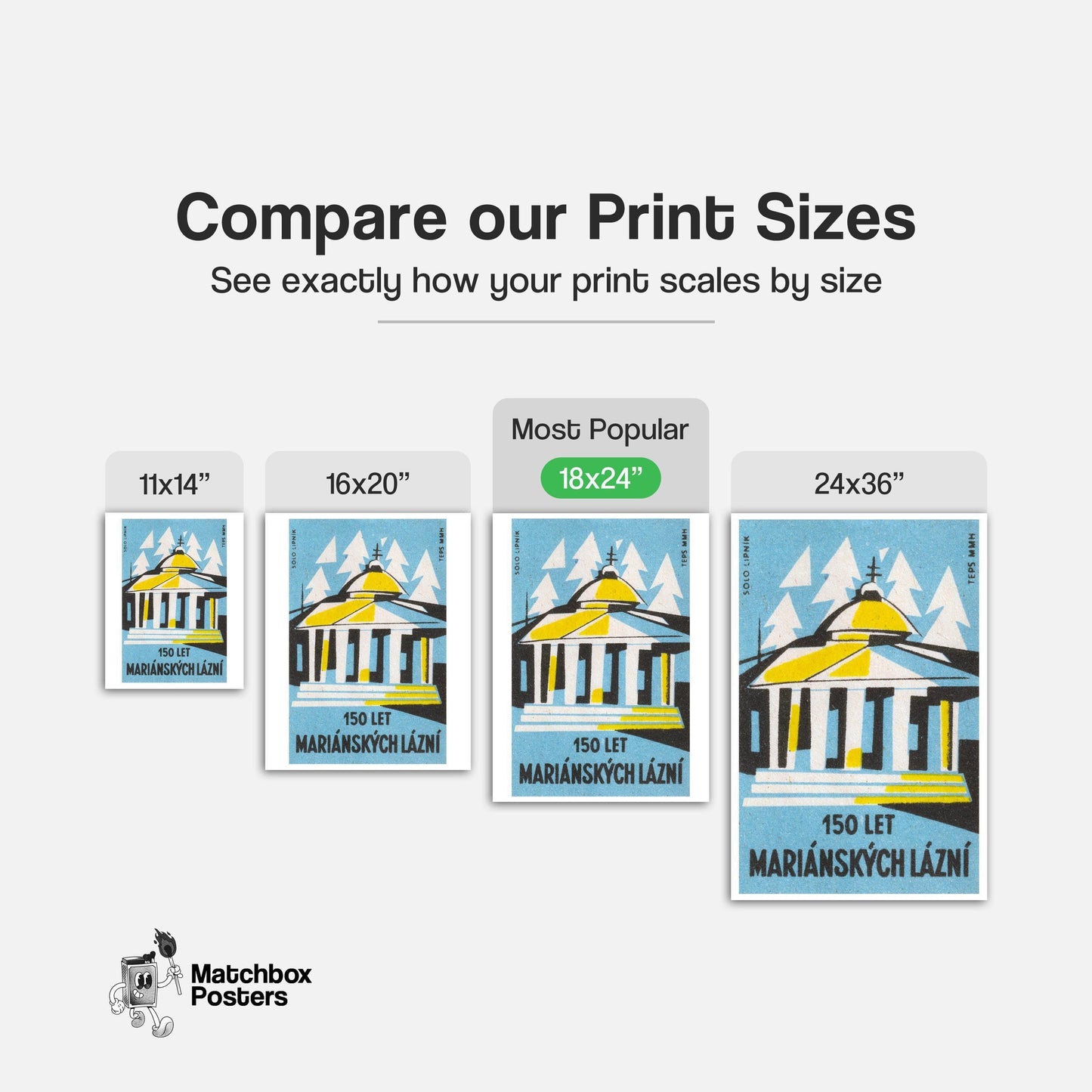 Greek Architecture - vintage matchbox label print - gallery wall preview