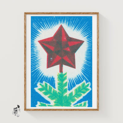 Red Star Christmas Tree