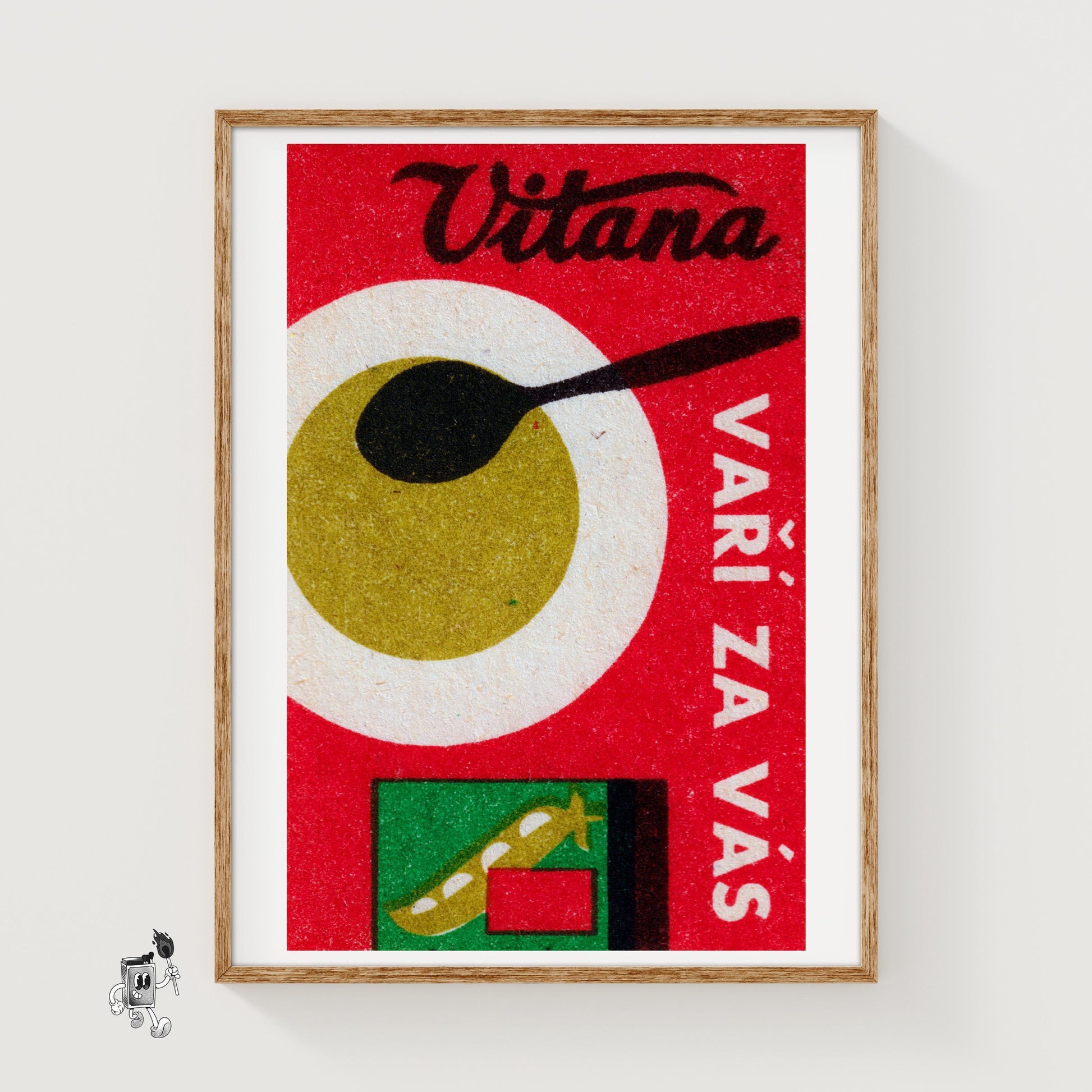 Vegetable Soup - vintage matchbox label print